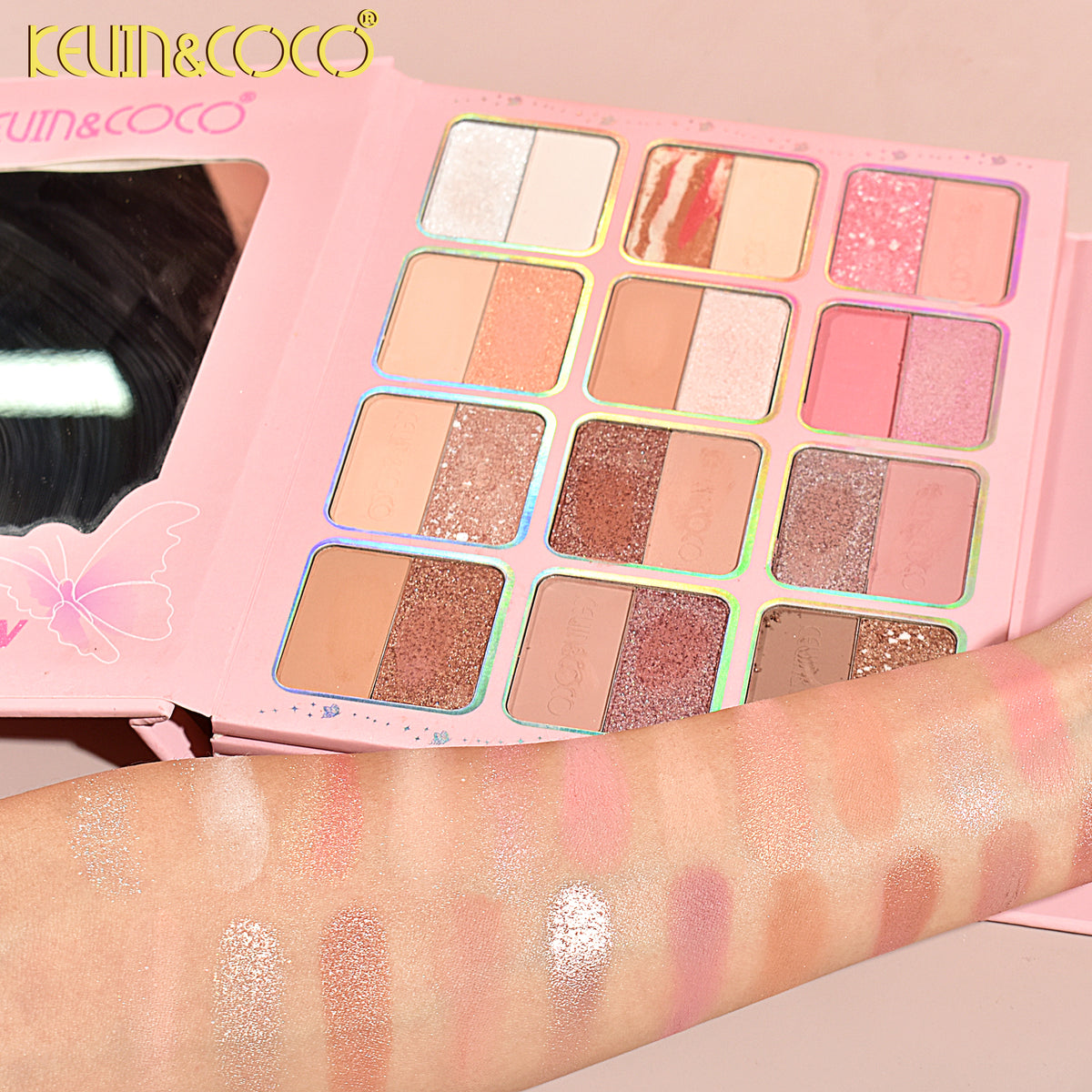 KEVIN&COCO Butterfly 94-eyeshadow palette book