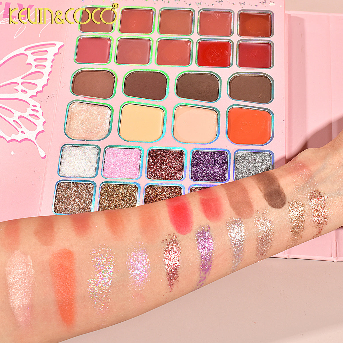 KEVIN&COCO Butterfly 94-eyeshadow palette book