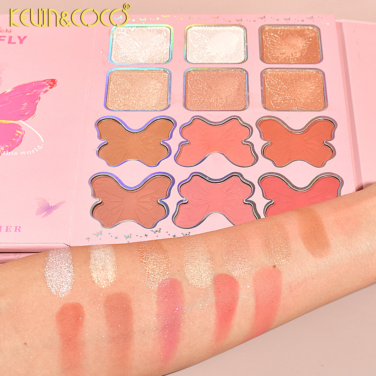 KEVIN&COCO Butterfly 94-eyeshadow palette book